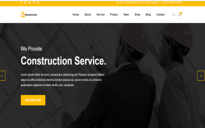Konstructo Construction-Multipurpose Premium HTML5 Website Template