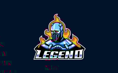 Legenda kabalája logó ikon tervezési koncepció