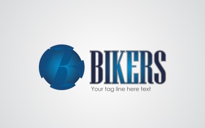 Modèle de conception de logo de motards