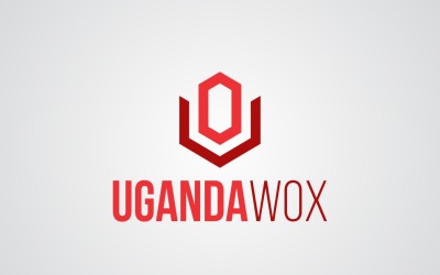 Modèle de conception de logo Ouganda Wox