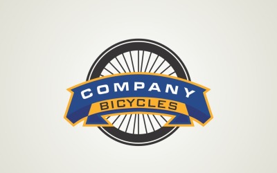 Modello di progettazione del logo di biciclette aziendali