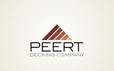 Peert Decking Company logótervező sablon