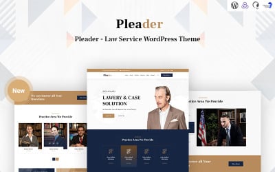 Pleader - Responsywny motyw WordPress dla usług prawnych