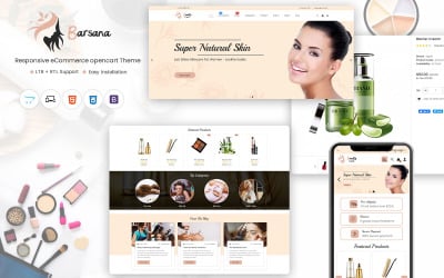 适用于 Opencart 的 Barsana Advanced Beauty Store 主题