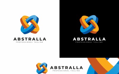 Abstract Connect Circle Logo Template