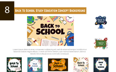 8 Back To School Study Education Concept Achtergrond