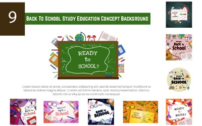 9 Back To School Study Education Concept Achtergrond
