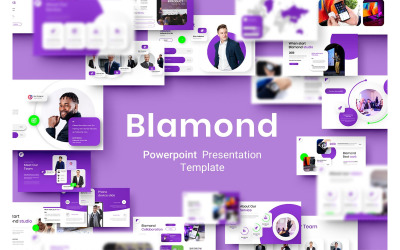 Blamond - Business PowerPoint sablon