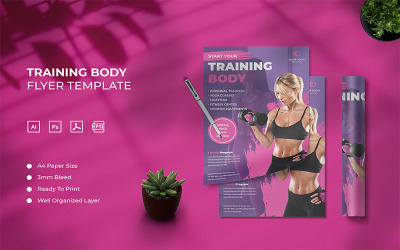 Corpo de treinamento - modelo de folheto