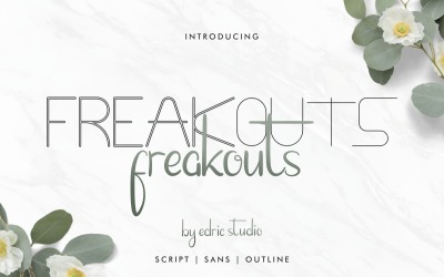 Freakouts Három különböző betűtípus