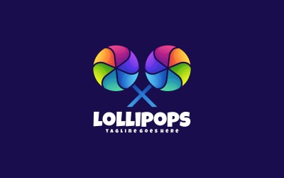 Logotipo colorido do Lollipops Gradient