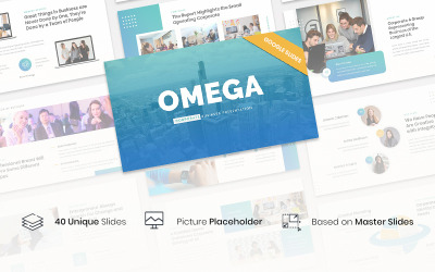 Omega - mall för företagsföretag Google Slides
