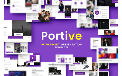 Portive - Business PowerPoint sablon