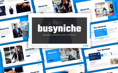 Шаблон бізнес -презентації Busyniche