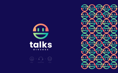 A Talks változatos logótervezési koncepciója