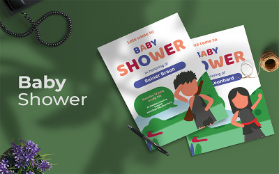 Baby Shower Prehistórico - Invitación