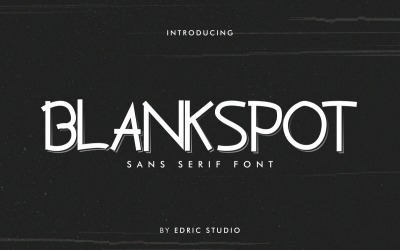 Carattere di visualizzazione Blankspot Sans Serif