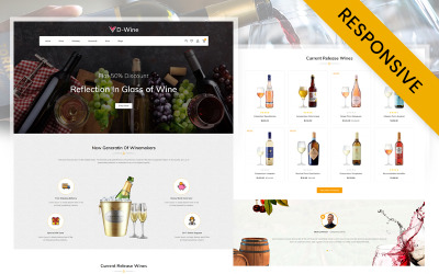 DWine - Tema responsivo da loja de vinhos on-line Opencart