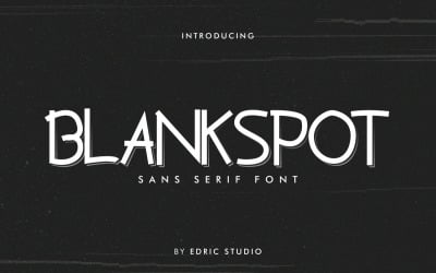 Fuente de visualización Blankspot Sans Serif