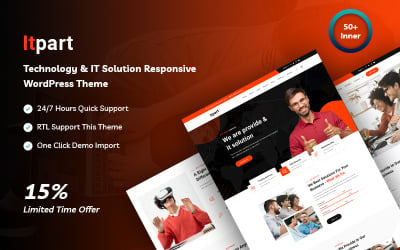 Itpart - Tema WordPress reattivo per soluzioni IT e tecnologia