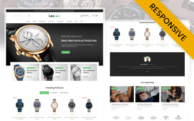 Lexcon digitális óraáruház Prestashop reszponzív téma