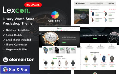 Lexcon Dijital Saat Mağazası Prestashop Duyarlı Tema