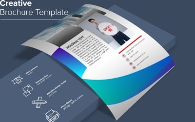 Modèle de conception de brochure créative