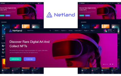 Netland - HTML5 шаблон NFT Marketplace