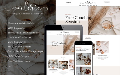 Valerie - 博客 WordPress 主题 Elementor
