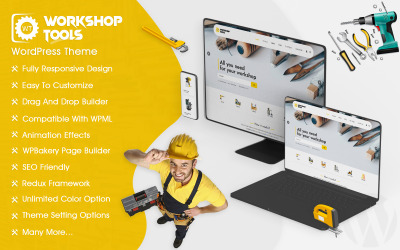 Workshop Eszközök Store WooCommerce téma