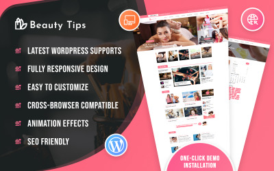 Beauty-Tipps Blog WordPress Theme