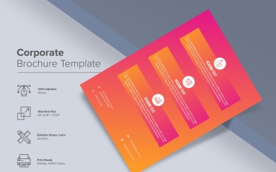 Creatieve sjabloon voor bedrijfsbrochure