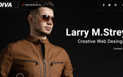 DIVA - Modello di Landing Page personale HTML del portfolio