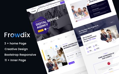 Frowdix - Modello di sito Web HTML5 per agenzia digitale