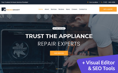 Serviços Residenciais MotoCMS Website Design
