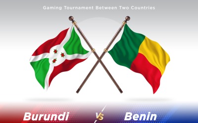 Bosnien gegen Benin Two Flags