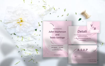 Teddy Santiago Wedding Set - Invitación