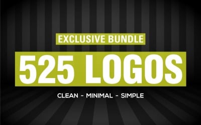525 Baanbrekende Premium Logos-sjabloon