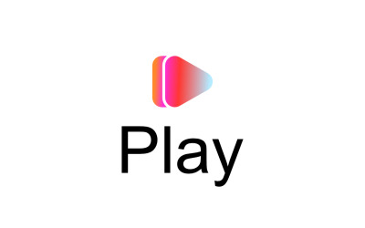 Colorful Fun Play Gradient Logo