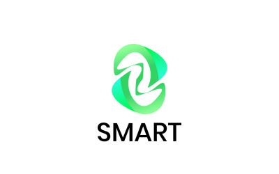Design del logo S sfumato verde