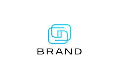 Futuristische Buchstabe O Linie - Farbverlauf Logo