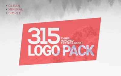 315 Mega -paket med företags- och minimala logotyper