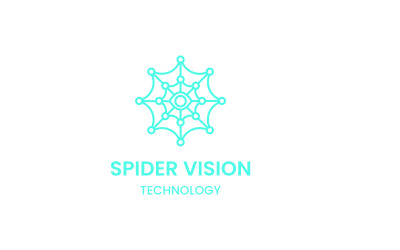 Modelo de logotipo da tecnologia Spider Vision