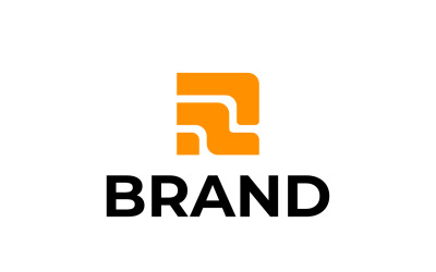 Monogram vállalati R betű logó