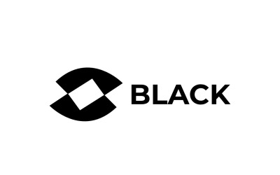 Szablon dynamicznego czarnego logo Corporate S