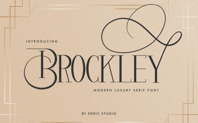 Carattere Serif di lusso Brockley