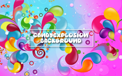 Fond d&amp;#39;explosion de bonbons - Fond de couleur