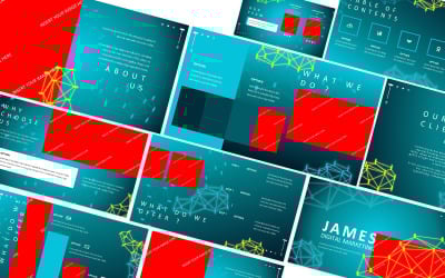 James Ditigal Marketing Powerpoint Template