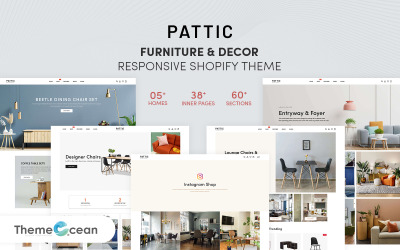 Pattic - Furniture &amp;amp; Decor Responsive Shopify Theme