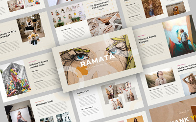 Ramata - Sjablonen PowerPoint presentatie voor creatieve bedrijven